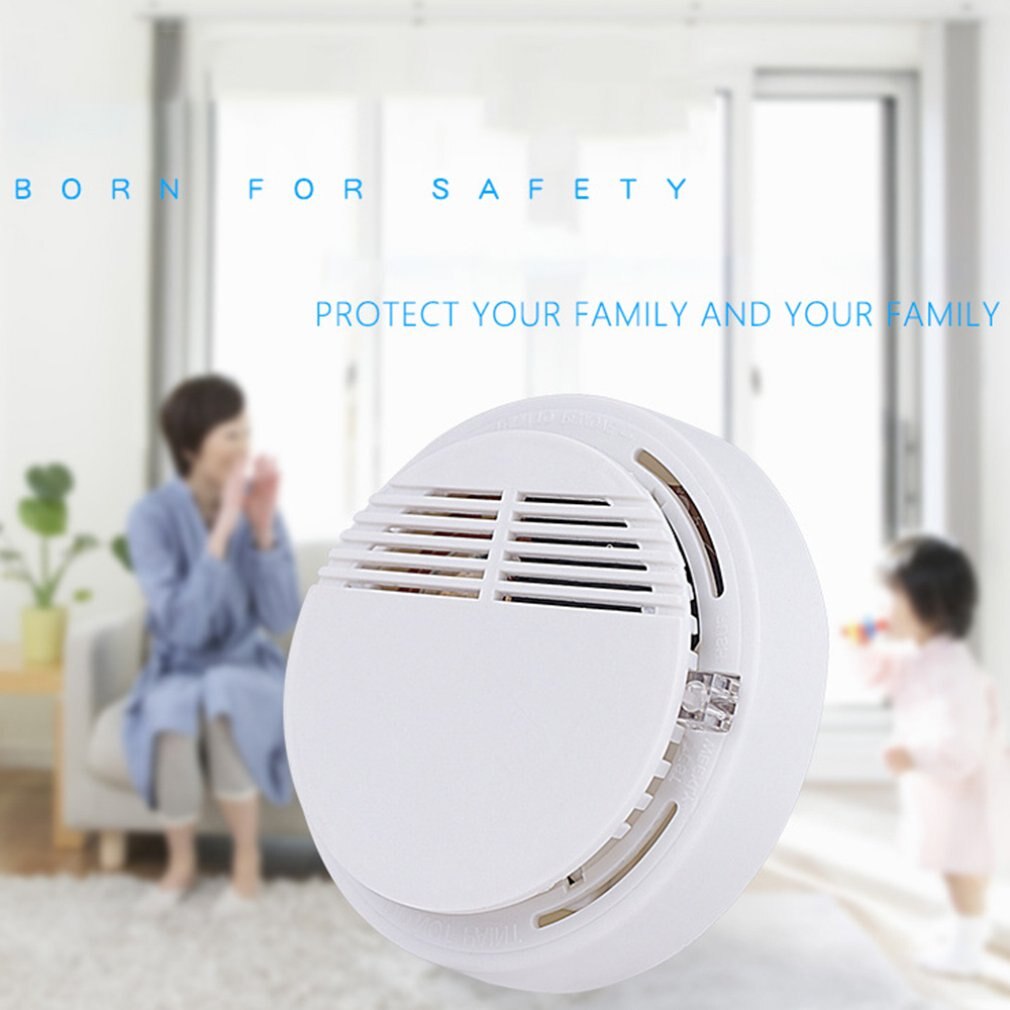 Independent Smoke Aarm Sensor Smoke Detector Fire Alarm Detector for Home Oice Security Photoelectric Smoke Alarm: Default Title