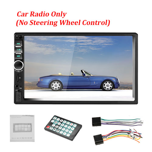 2 Din Autoradio 7 Inch HD Touch Screen Bluetooth Autoradio MP5 Speler USB Audio Stereo Met Achteruitrijcamera subwoofer: No SWC Car Radio