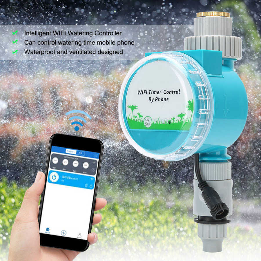 garden water timers 5V WIFI Phone Remote Irrigation Watering Controller Solenoid Valve Controllers for Garden irrigator