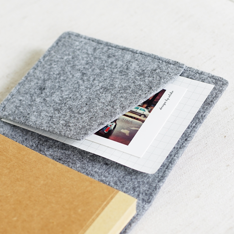 Mini Pocket Notebook Memo Pad Wool felt Note Book Stationery Traveler Journal Stationery To Do List Tear Checklist Note Pad