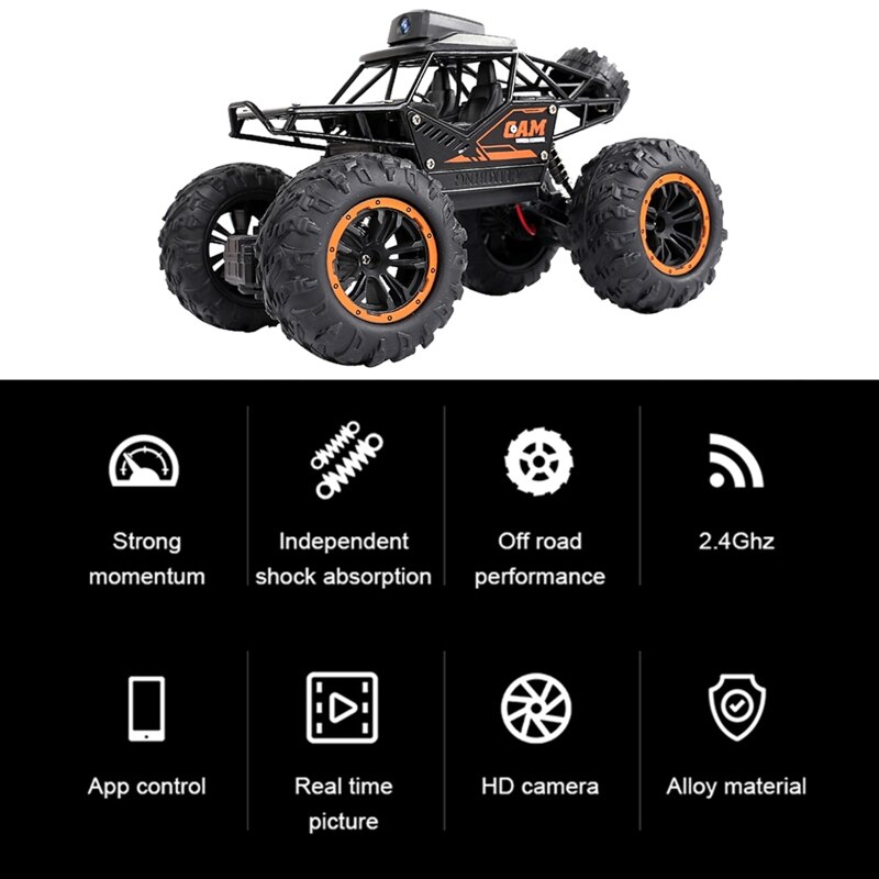 2.4G Controller App Afstandsbediening Wifi Camera High-Speed Drift Off-Road Auto L4MC