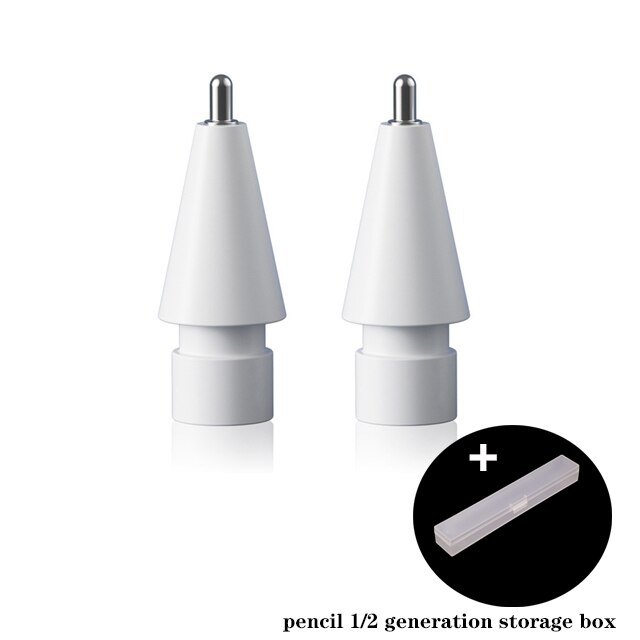 Puntas de lápiz para Apple Pencil de 1ª y segunda generación, punta de lápiz de doble capa para Apple Pencil Nib peilinc, punta de repuesto: 2 pencil tip 4.0 box