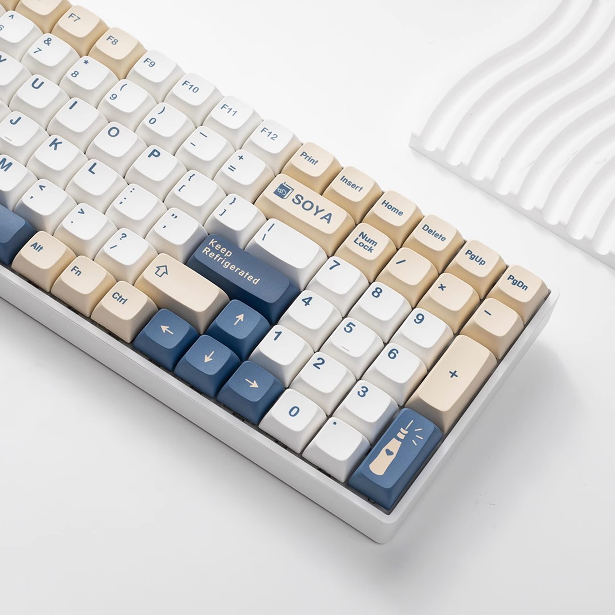 1 sæt xda gmk sojamælkstaster 144 taster pbt-tastatur med dye-sublimation til cherry gatrron mx-switche mekanisk tastatur xda-tastatur