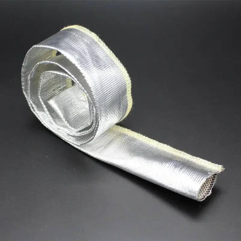 Metall värmesköld hylsa isolerad tråd slang lock wrap vävstol tub 12mm aluminium inredning tillbehör