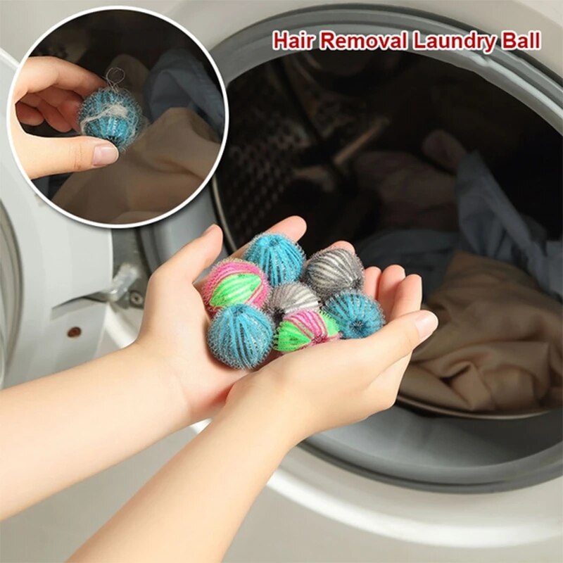 10pcs Magical Hair Removal Laundry Ball Clothes Personal Care Hair Ball Washing Machine Cleaning Ball Grabs Fuzz Hair Grab