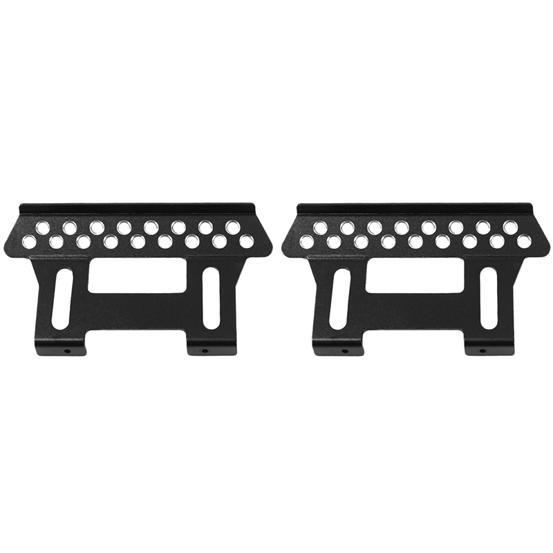 2 pcs metal side pedal plate for axial scx 10 side step sliders scale 1:10 rc crawler car part: Default Title