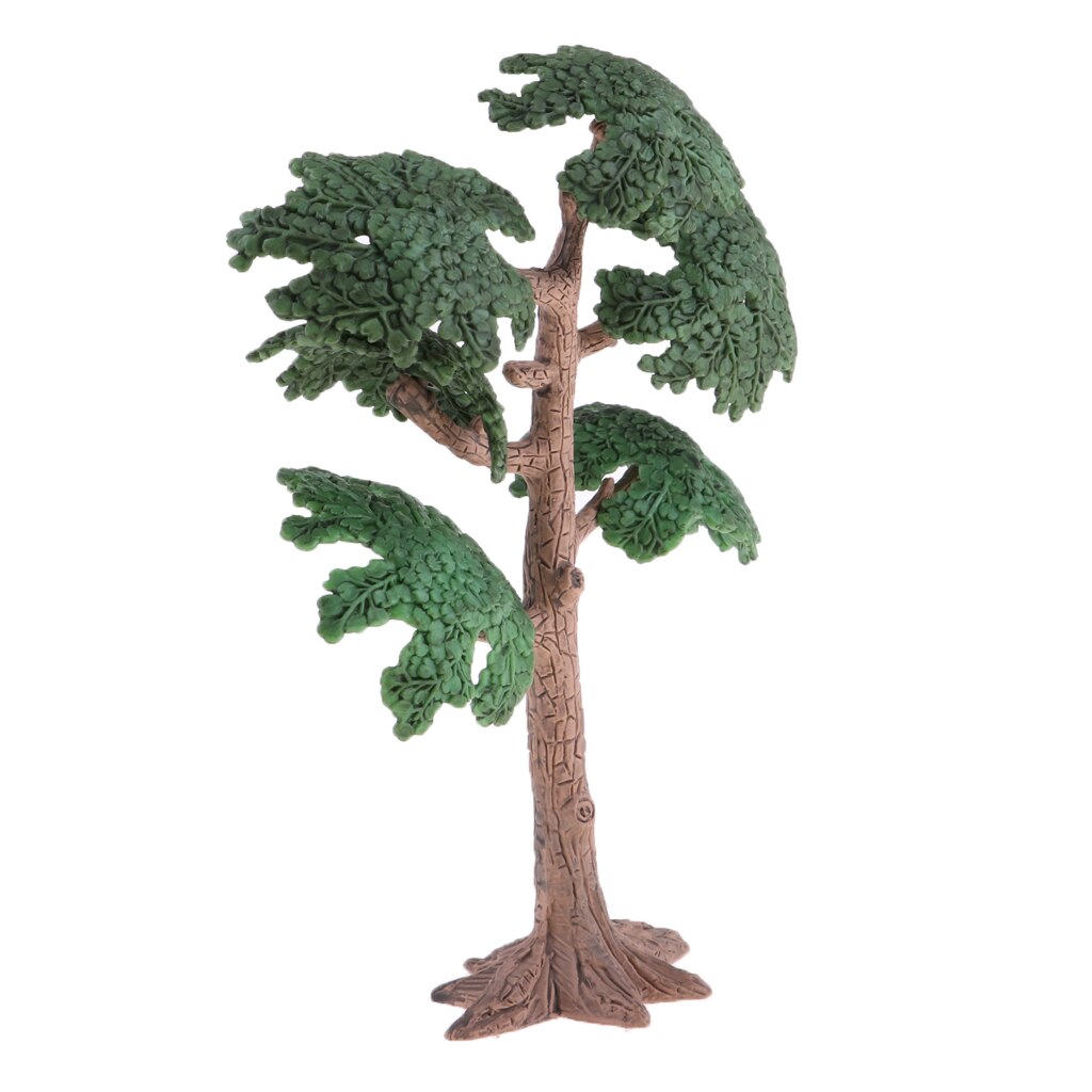 10cm -24cm Height Plastic Model Tree Garden Diorama Landscape Green Layout: 13.5cm