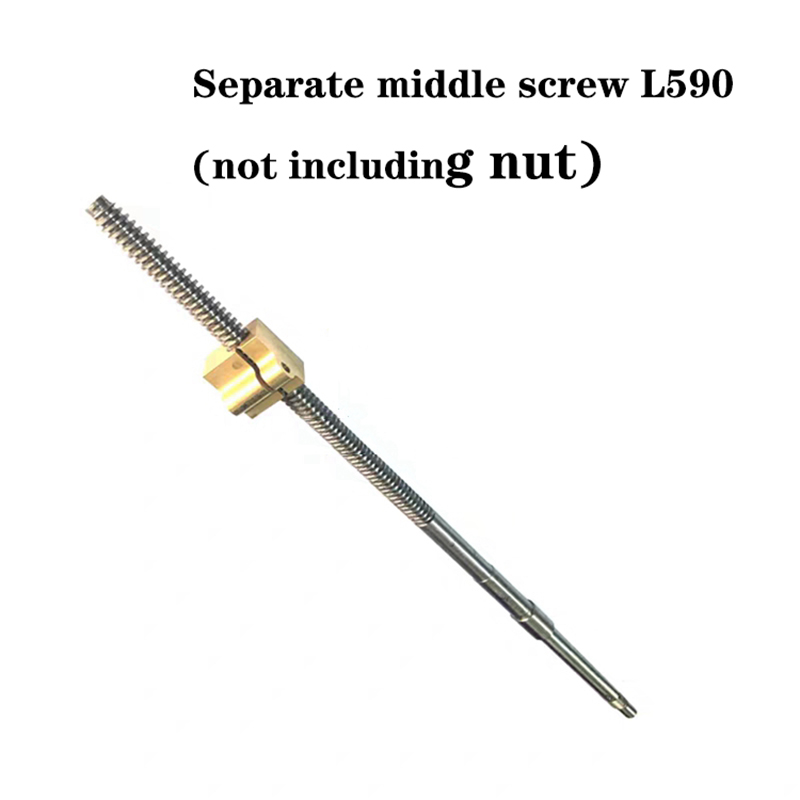 1 PC Lathe Screw Accessories Small And Medium Carriage Screw Nut L590MM/L620MM 6132 Tailstock Screw Copper Sleeve 245MM /255MM: H