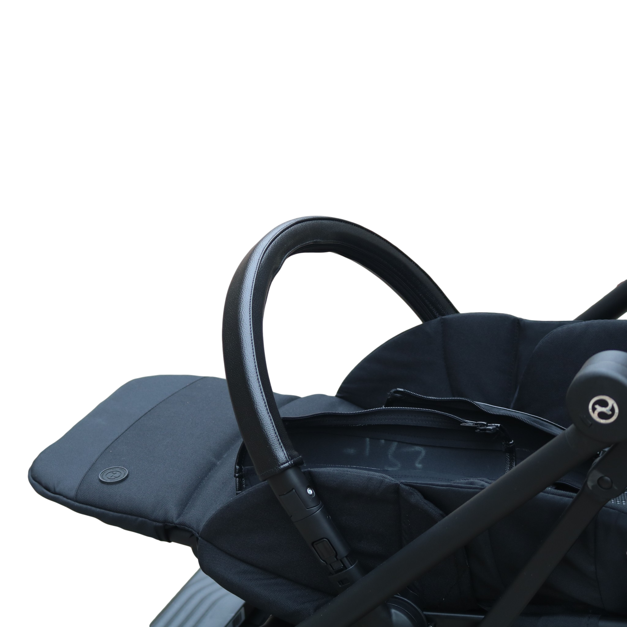 Housse de poignées en cuir pour Cybex Eezy S Twist 2 / Eezy S Twist + 2 housse de poussette, housses d&#39;accoudoir, accessoires de poussettes