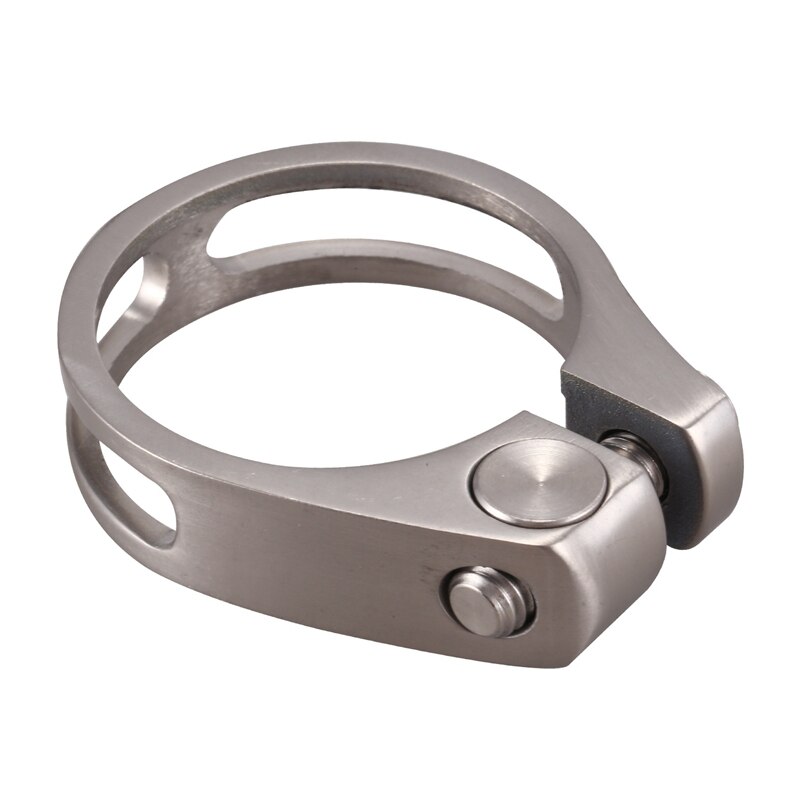 Titanium zadelpen mountainbike racefiets zadelpen titaniumlegering zadelbuisklem titaniumkleur  - 27.2mm