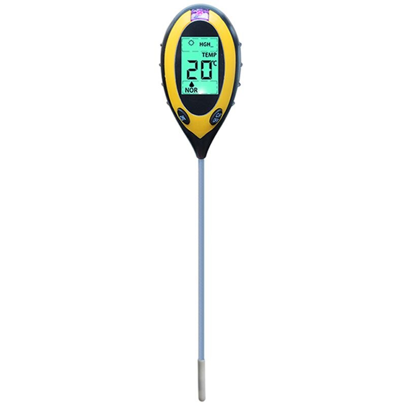 4 In1 Digitale Bodem Meter Ph Vocht Bodem Meter Detector Multitool Zonlicht/Vocht/Ph Waarde/Temperatuur Instrument voor Planten