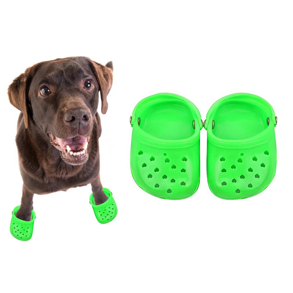 Haustier Schuhe Atmungs Sandalen Für Kleine Hunde Süssigkeit Farbige Löchrigen Schuhe Sommer Hund Schuhe Atmungsaktives Gittergewebe Welpen Für Kleine Haustier: Grün