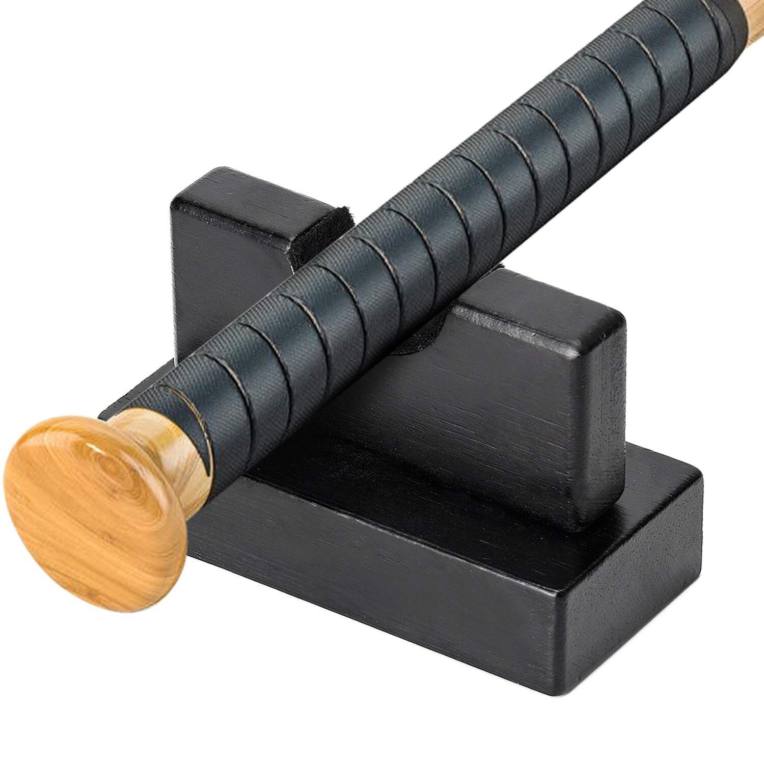 Suporte de exibição de bastão de beisebol, placa de bambu carbonizada, suporte universal de baseball, bastão de beisebol, suporte de softbol, imperdível