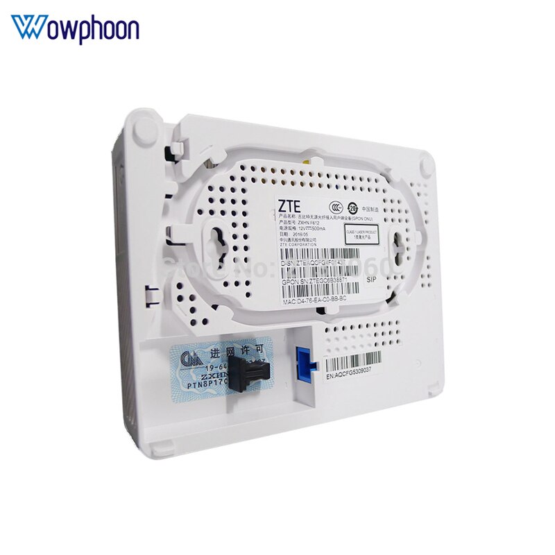 ZTE f612 gpon onu 1GE+ 1FE+ 1TEL ftth gpon ont modem, English version