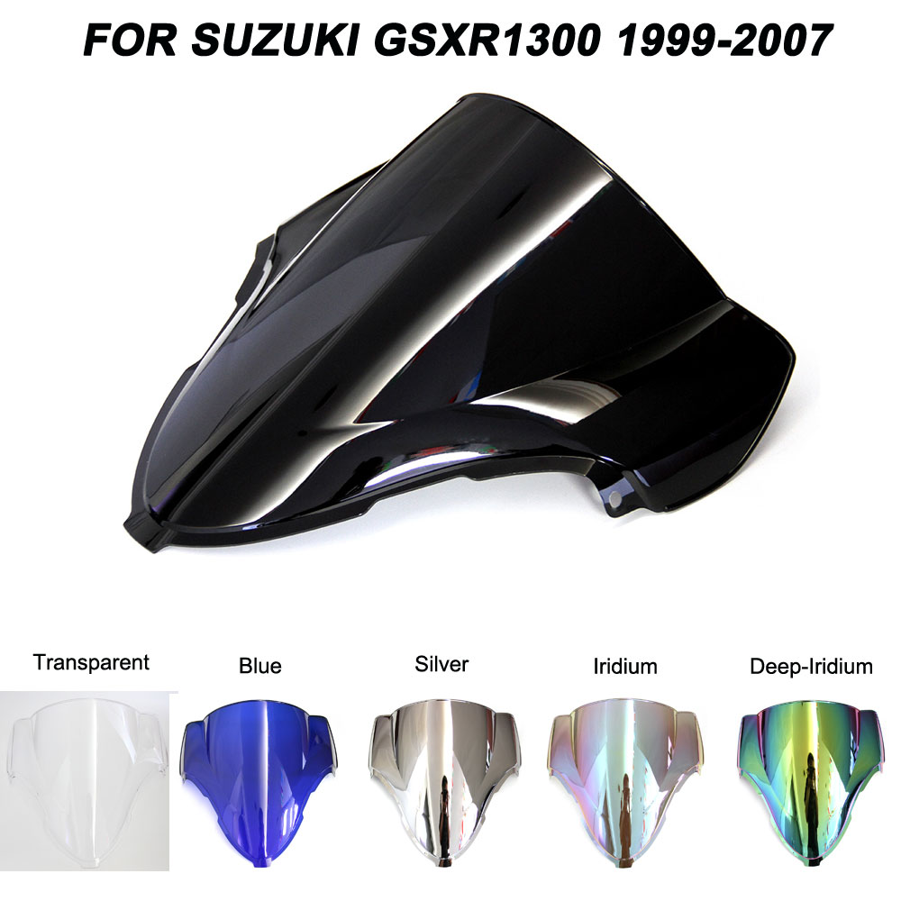 Iridium Motorcycle Windshield Windscreen For Suzuki Hayabusa GSX1300R 1999-2007
