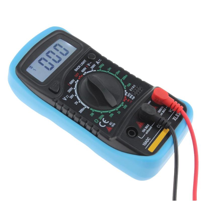 Xl830l Handheld Digital Multimeter Lcd Backlight Portable Acdc Ammeter Voltmeter Ohm Voltage 