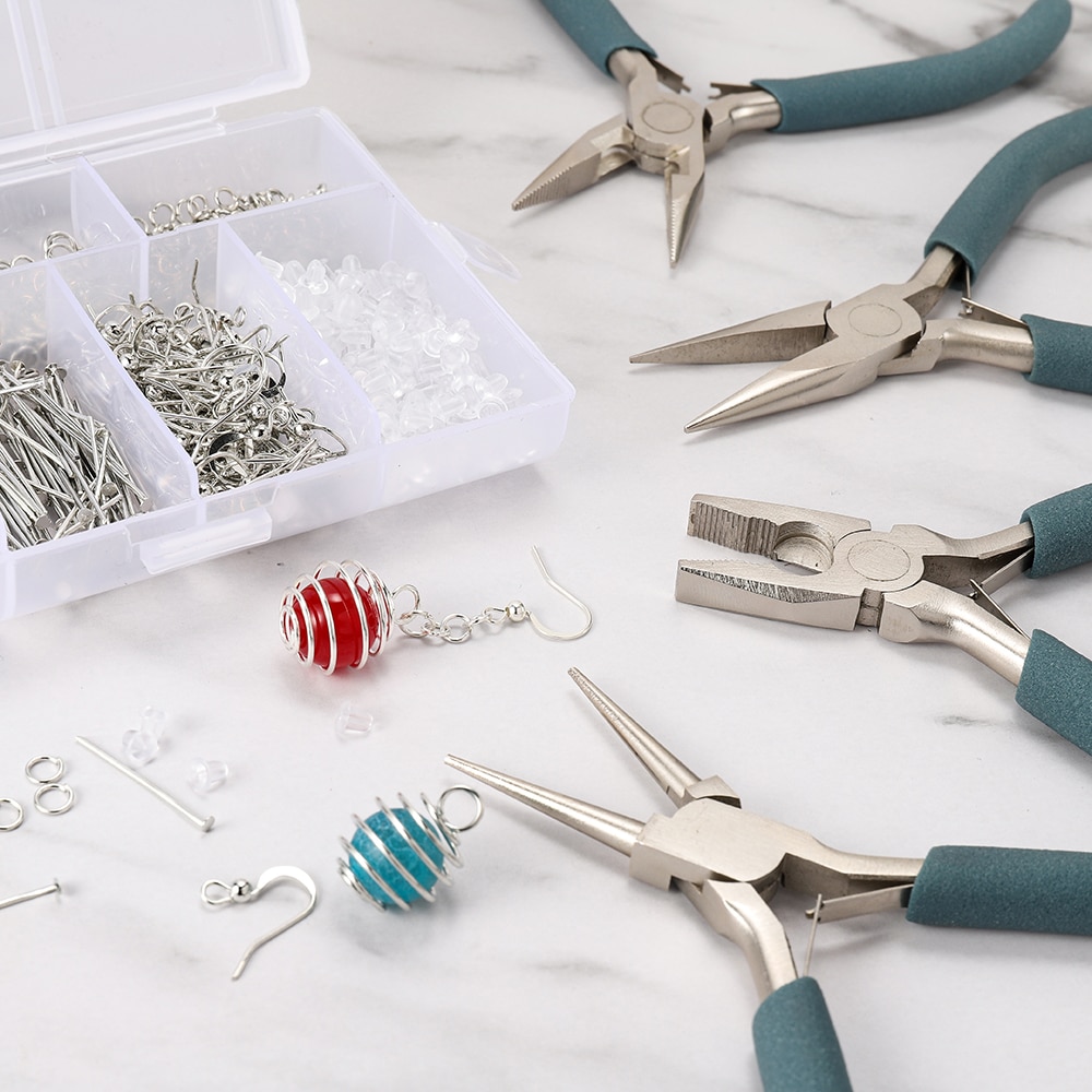 Alicates de corte de alambre de acero inoxidable de , personalización exclusiva de 12 estilos, herramientas manuales, juego de alicates para hacer joyería DIY