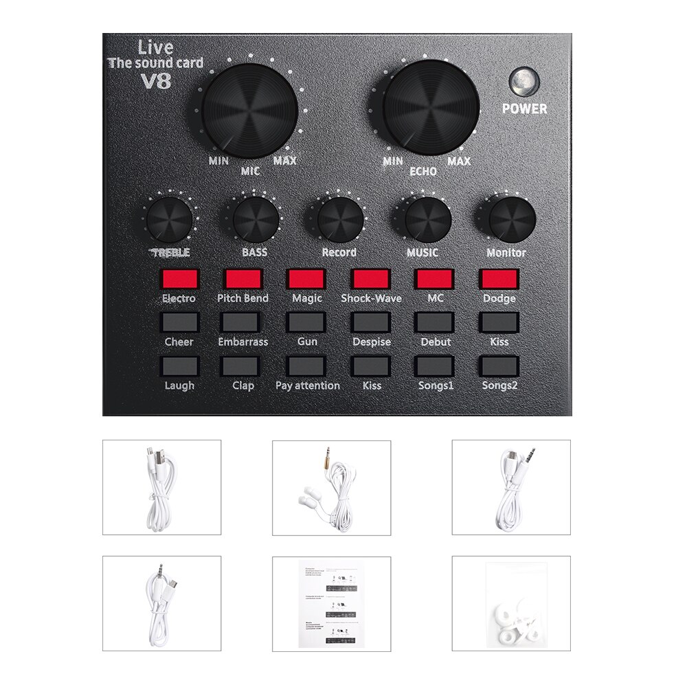 E300- draads microfoon metalen condensatormicrofoon handheld microfoon podcast studiomicrofoon 3.5mm voor opname: 4