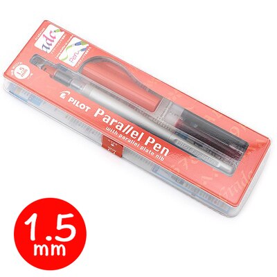 Pilot Parallel Calligraphy Pen Set with Bonus Ink Cartridge (IC-P3-AST) Writing Supplies Office & School Supplies: Red Pen Set