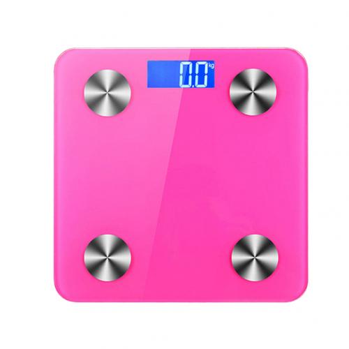 Bluetooth Body Fat Scale - Smart BMI Scale Digital Bathroom Wireless Weight Scale, Body Composition Analyzer with Smartphone App: Red