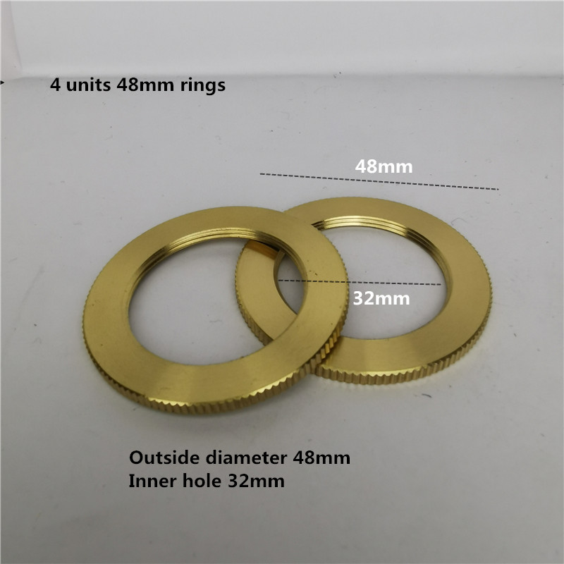 Portalámparas de latón 100% de cobre, perilla de toma de luz eléctrica o interruptor de cadena y tornillo roscado, ajustador de anillo de sombra, Base de iluminación DIY: Blanco