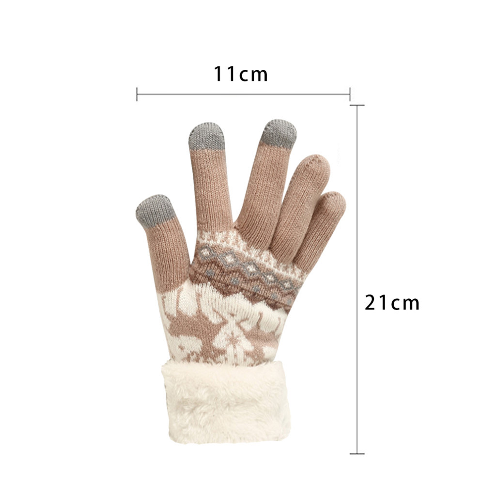 Winter Touchscreen Handschuhe Baby Kinder Extra-warme Fleece Handschuhe Weihnachten Winter Wolle Gestrickte Warme Handschuhe Unisex L1105
