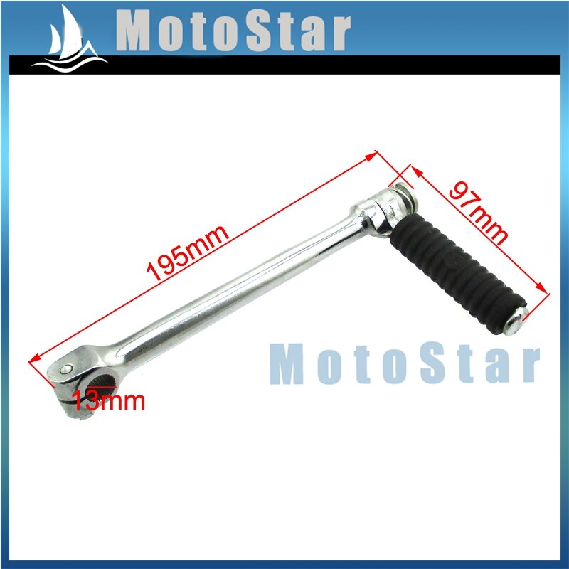 13mm kick starter kiinalaiselle 50cc 70cc 90cc 110cc 125cc pit dirt bike ssr thumpstar piranha atomik dhz bse