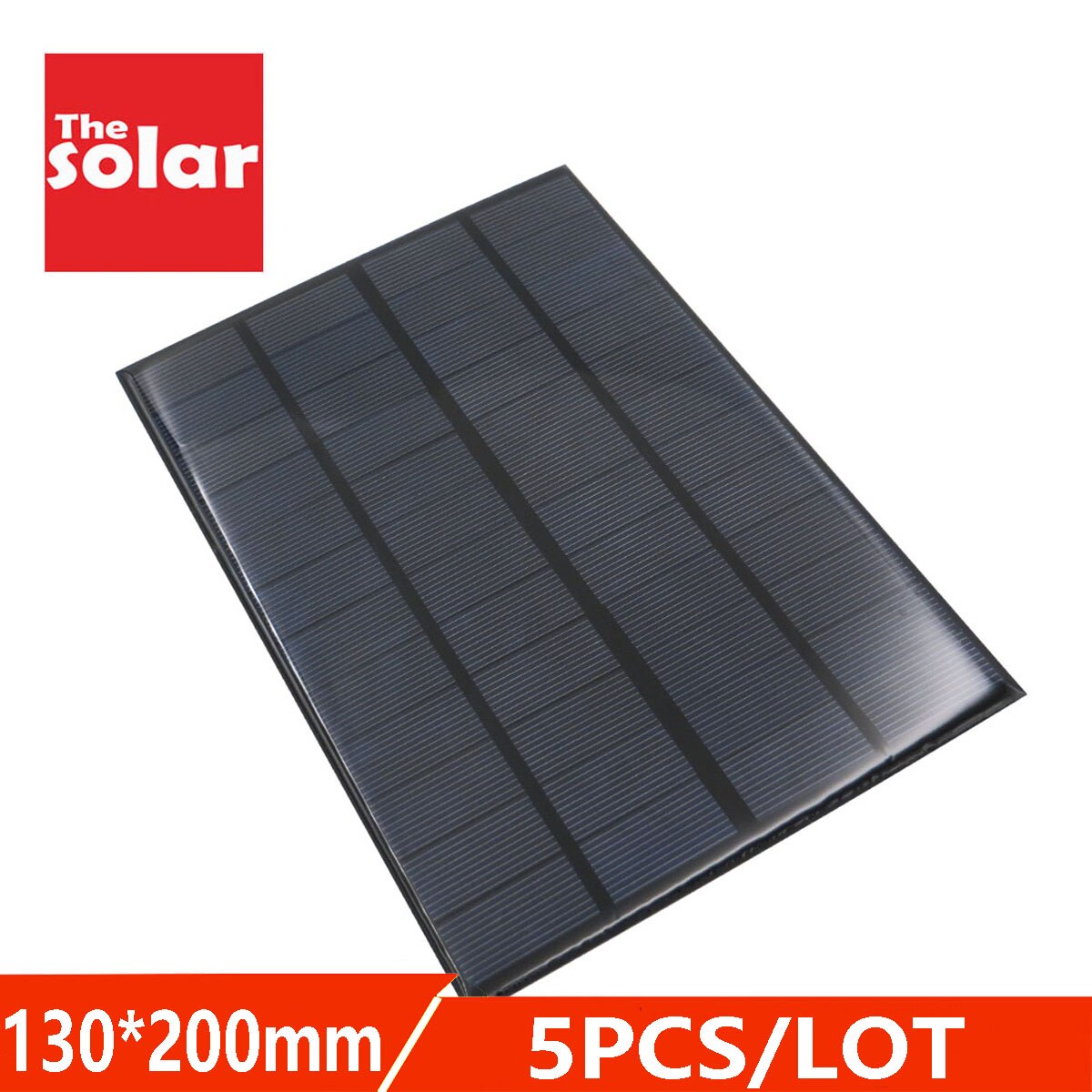 5Pcs 350Mah Zonnepaneel 12 V 4.2 W Standaard Epoxy Polykristallijne 12 V Dc 4.2Watt Diy Batterij power Lading Module Mini Solar Cell