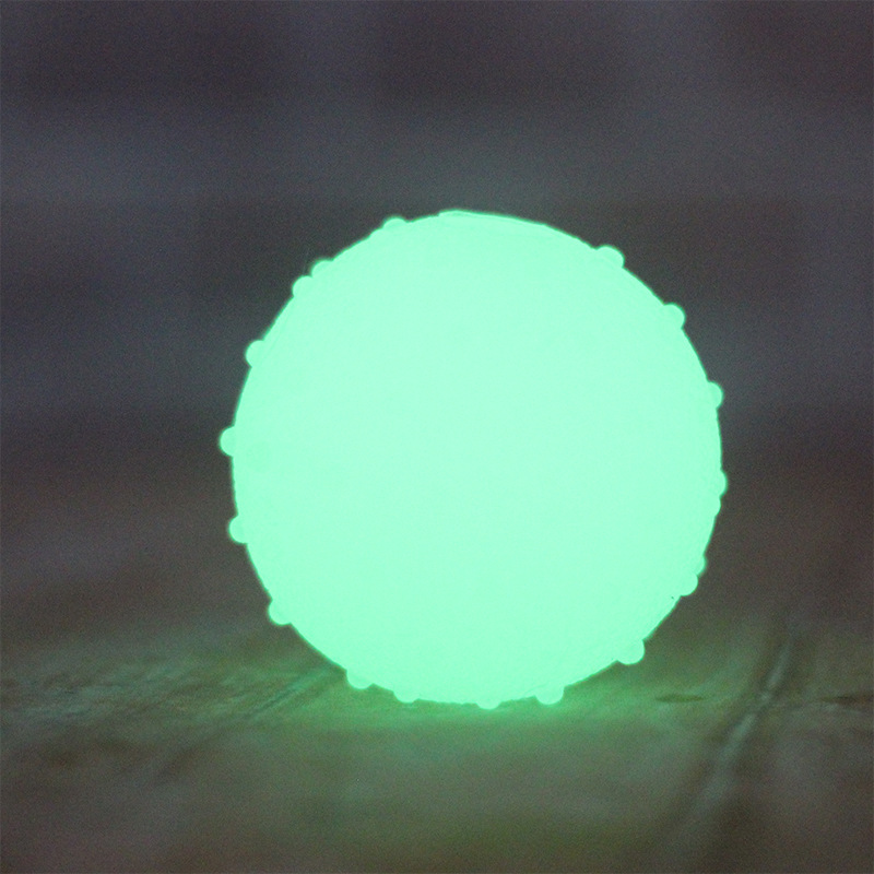 Balle lumineuse en caoutchouc, jouet pour animaux de compagnie, balle de sport pour chien, boule d'épine élastique, bord Husky, pâturage, entraînement de dentition pour chien: S