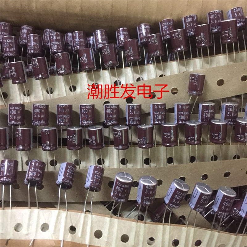 50pcs NIPPON KMQ 400V5.6UF 8X10.8mm NCC electrolytic capacitor 5.6UF/400V CHEMI-CON kmq 5.6uf 400v instead 4.7UF