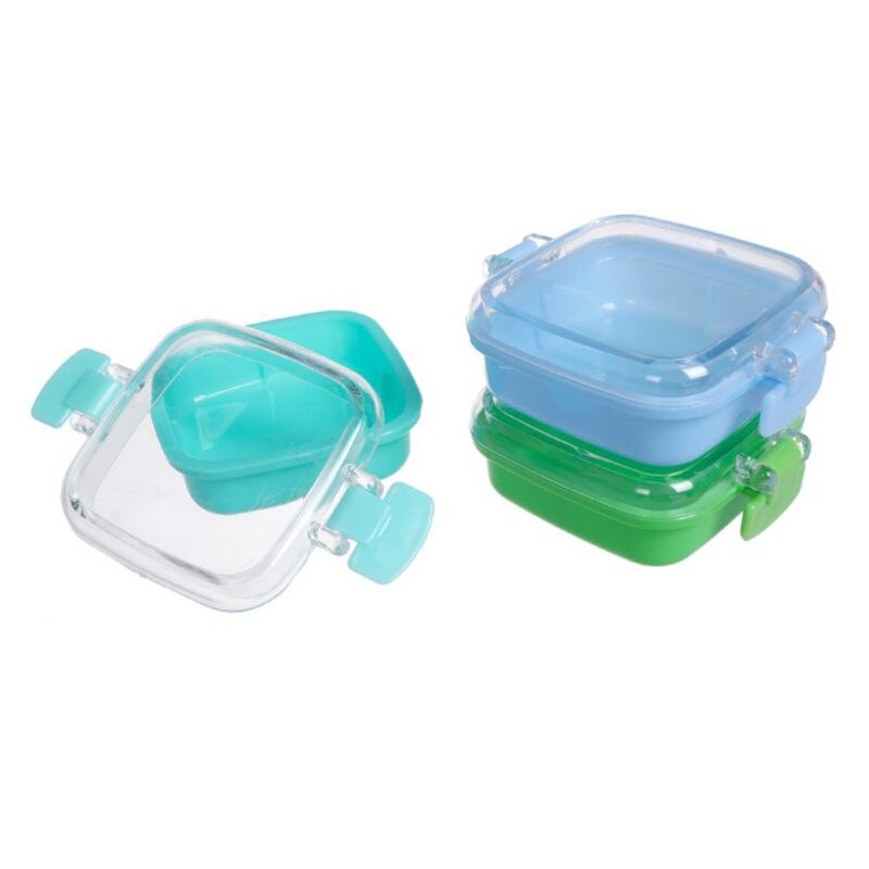 mini liten godteriboks plast oppbevaringsboks med gjennomsiktig lokk innsamling godteri beholder sak oppbevaringsboks
