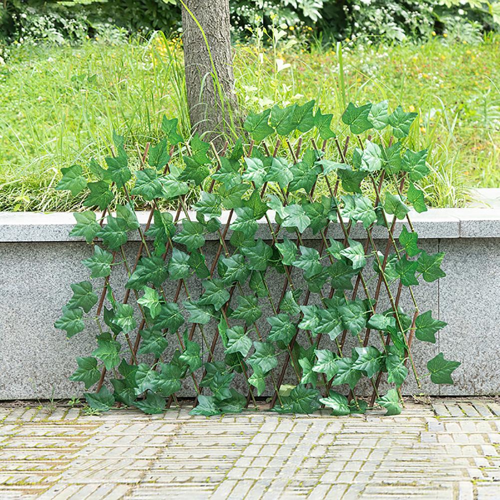 Artificial Garden Plant Fence Privacy Screening Fence Privacy Screen Backyard Home Courtyard Decoration Green Leaf Garden Fence
