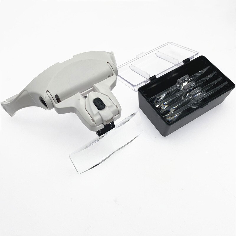 Fue Hair Transplant Instruments Hand Free Magnifying Head Loupe With 5 Lenses And LED Lights Hair Transplant Equipment