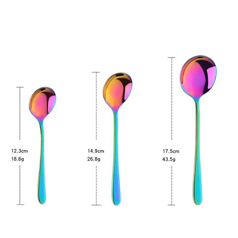 3 pçs preço barato espelho polonês colher de mel colheres de degustação de aço inoxidável conjunto colher de jantar colher de sobremesa colher de café utensílios de mesa