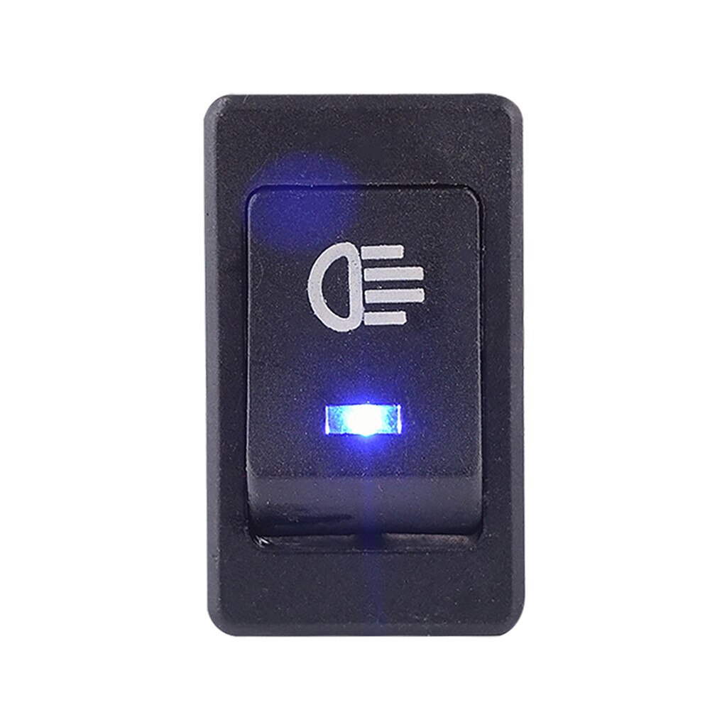 Auto 12V 35A Blauwe Led Rocker Switch Auto Accessoires Voor Mistlamp Lamp Universele 4-Pins Dash Dashboard #30