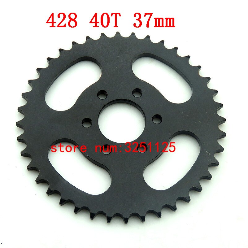motorcycle scooter drive gear 428 big sprocket 40T tooth 37mm rear chain sprockets for 150cc 250cc ATV Quad Pit Dirt Bike Moto