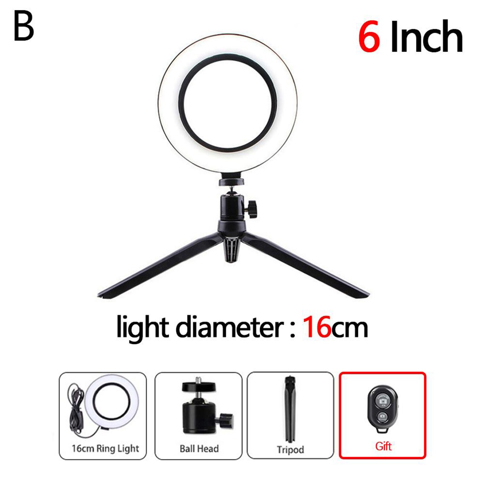 Led Ring Licht Lamp Statief Ronde Selfie Ring Licht Met Statief Voor Mobiele Telefoon Living Apparatuur Fotografie Lamp Hoepel Ringlicht: Set B