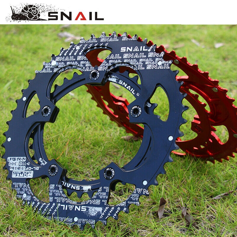 Bcd 110 kettingblad 35t/50t 9-11 speed racefiets mountainbike kettingblad dubbel ovaal 7075-t6 aluminiumlegering kettingblad schijf