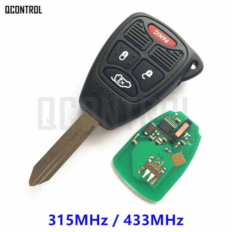 QCONTROL Remote Key with Chip for JEEP Vehicle Auto Liberty Wrangler Commander Patriot Compass Grand Cherokee Uncut Blade