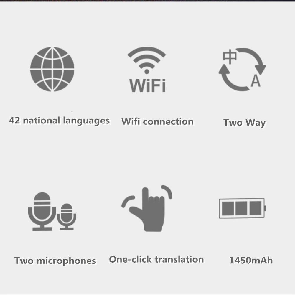T5 Portable Smart Translator Voice Upgrade Version for Learning Travel Business Meeting intelligent speech translation machine