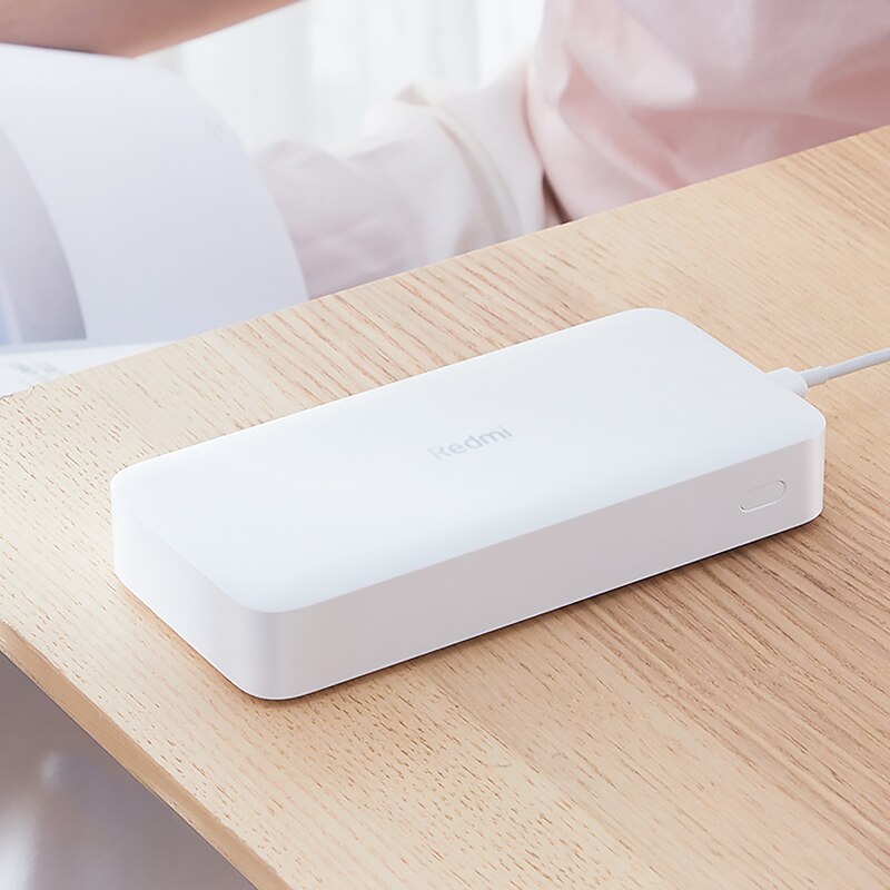 Power Bank Xiaomi Redmi 20000 mAh 18 W fast charge power bank external battery can be carried in Molnia plane