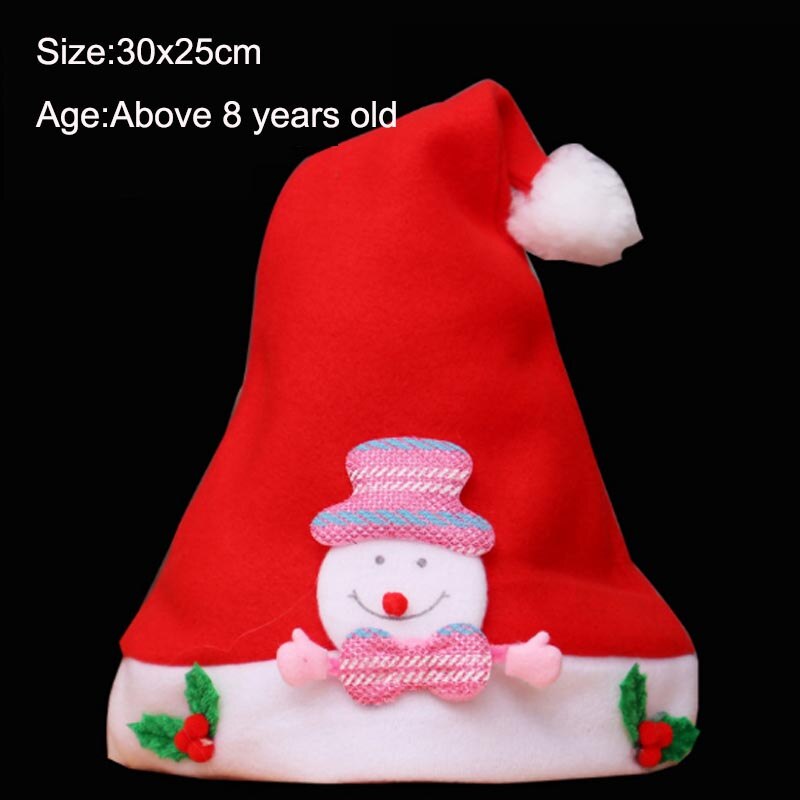 Söt tomte snögubbe renar barn jul hatt jul för barn härliga barn julglasögon till fest