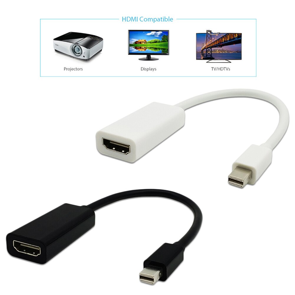 Mini DP Auf HDMI Mini DP ZUM HDMI Kabel Mini Displayport Adapter Konverter Kabel 1080P Laptop Computer Zubehör