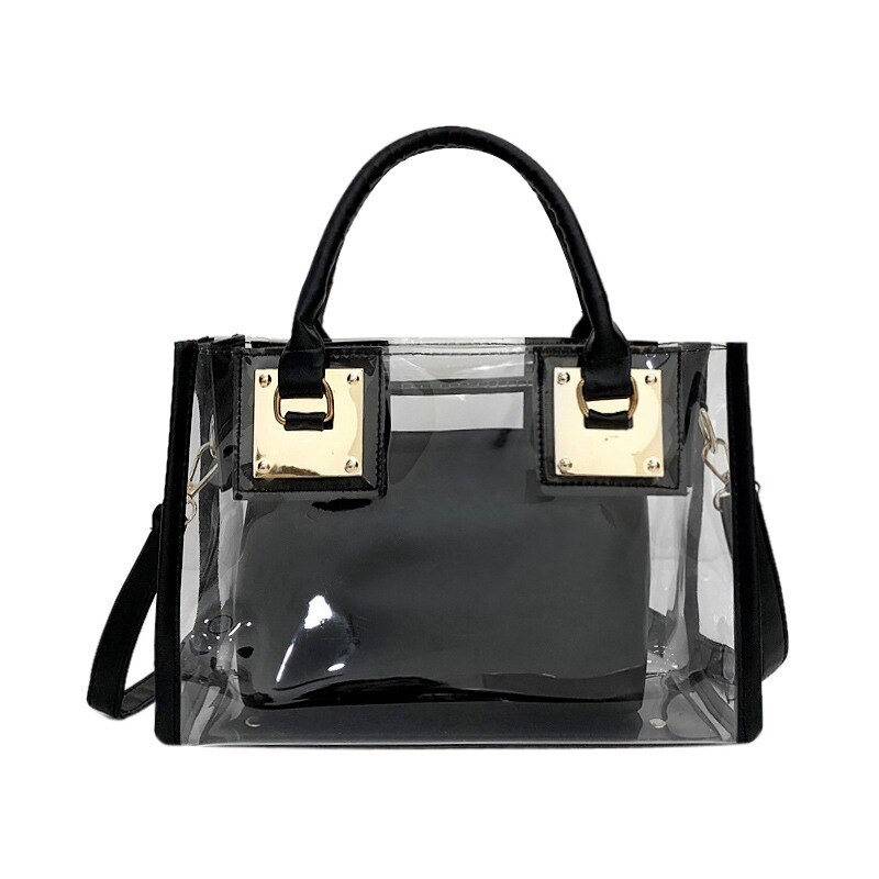 Strand Tasche Schulter Tasche Hand Tasche Schulter unterschiedlich Größe Taschen transparent Gelee Frauen'S Tasche