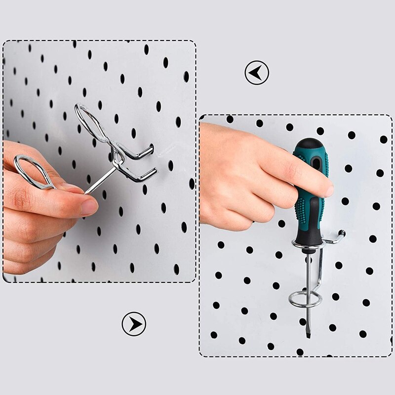 20 Pcs Schroevendraaier Organizer Tool Houders Multi-Gereedschaphouder Dubbele-Ring Tool Houders Huishoudelijke Tools Organisator