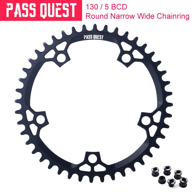 Pass quest road vouwfiets 130 bcd ronde smalle brede kettingblad fiets kettingblad 42t-52t crankstel tandplaat onderdelen