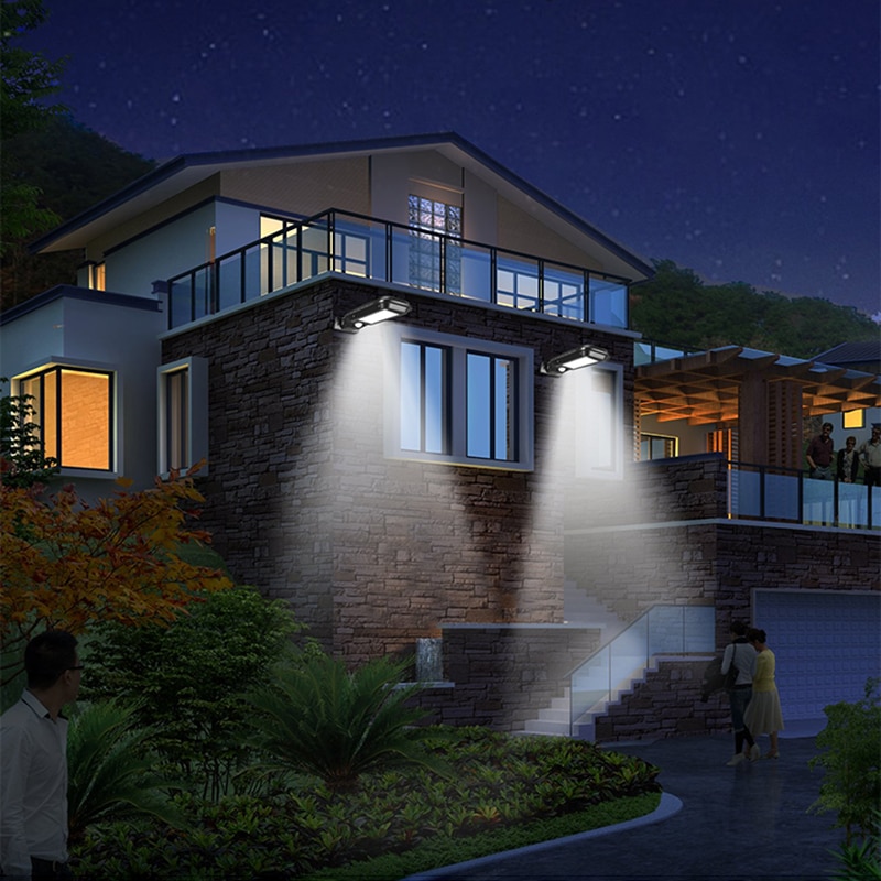 Flood Light Outdoor Floodlight Spotlight Waterproof Street Lamp Remote Control Landscape Solar Wall Lamp For Courtyard Garden