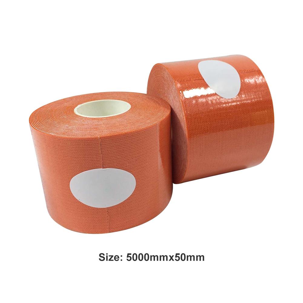 sport selvklebende teip klassisk delikat sport stropping fotball kne muskel elastisk bandasje Fitness selvklebende teip: Oransje