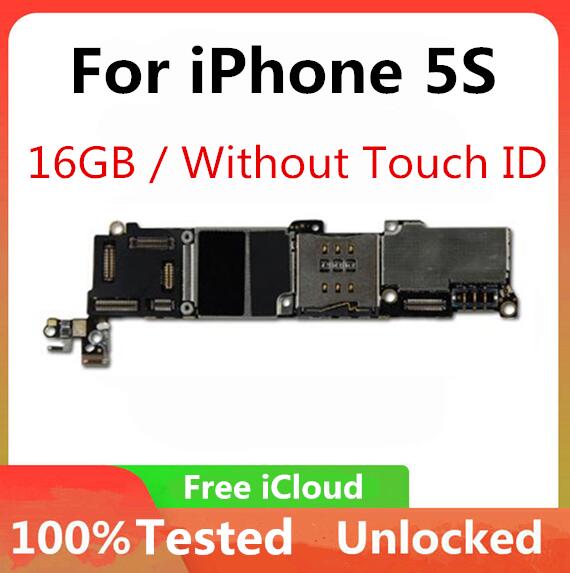 Para iphone 4 4S 5 5C 5S Placa base con el Sistema IOS Original desbloqueado para iphone 4S lógica con la Chips 8GB /16GB /32GB: 5S 16gb no tocuh id