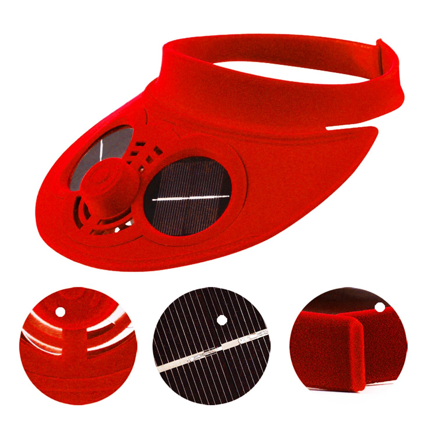 Summer Sport Outdoor Hat Cap With Solar Sun Power Cooling Fan Bicycling Climbing Small Air Conditioning Appliances Solar Fan H